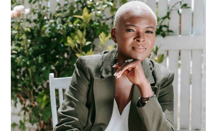 Image of woman in garden