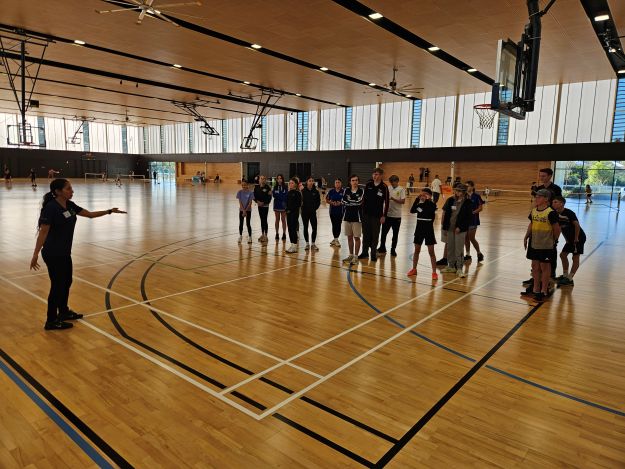 Baldivis Indoor Sports Complex - group standing on court