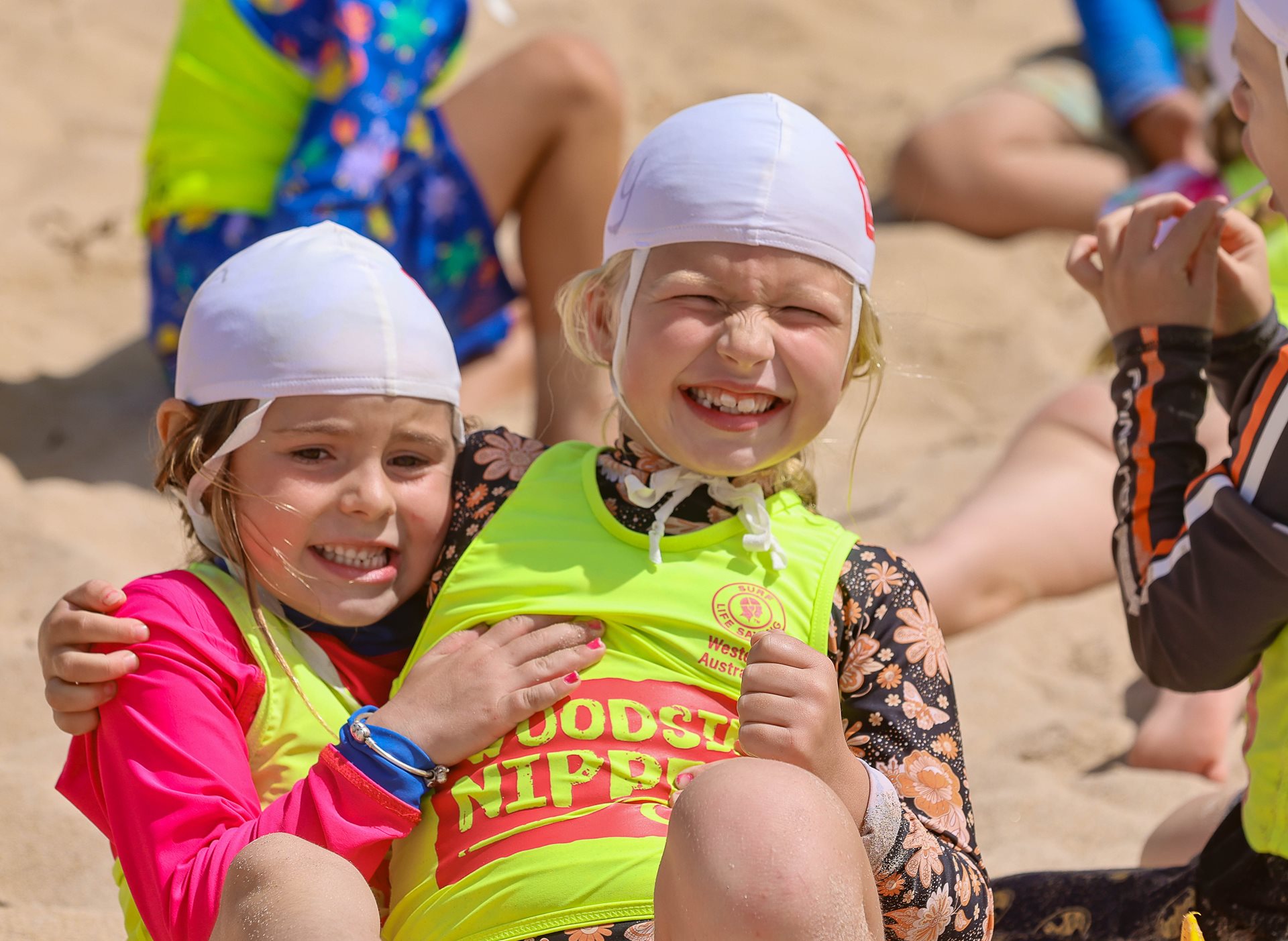 Two young nippers at the beach.