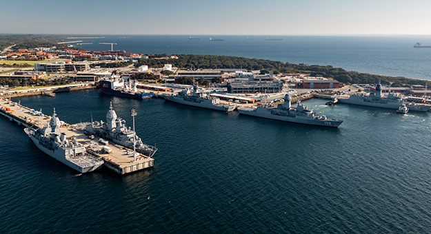 Aerial view of Fleet Base West
