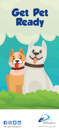 Graphic of a cat and dog with the text Get Pet Ready.