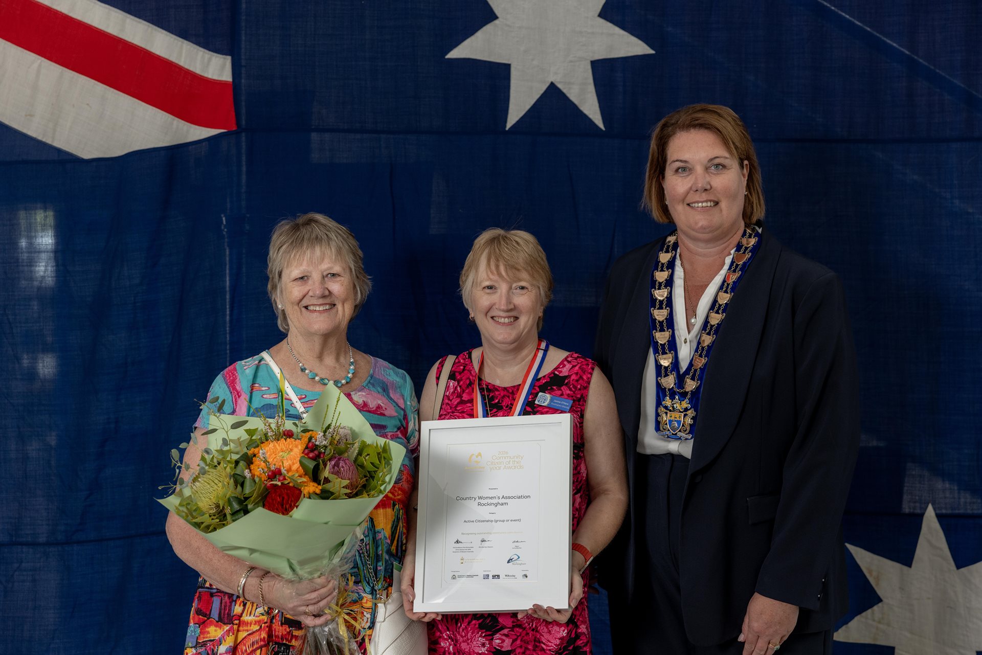 Cycling Without Age representatives with Mayor Deb Hamblin.