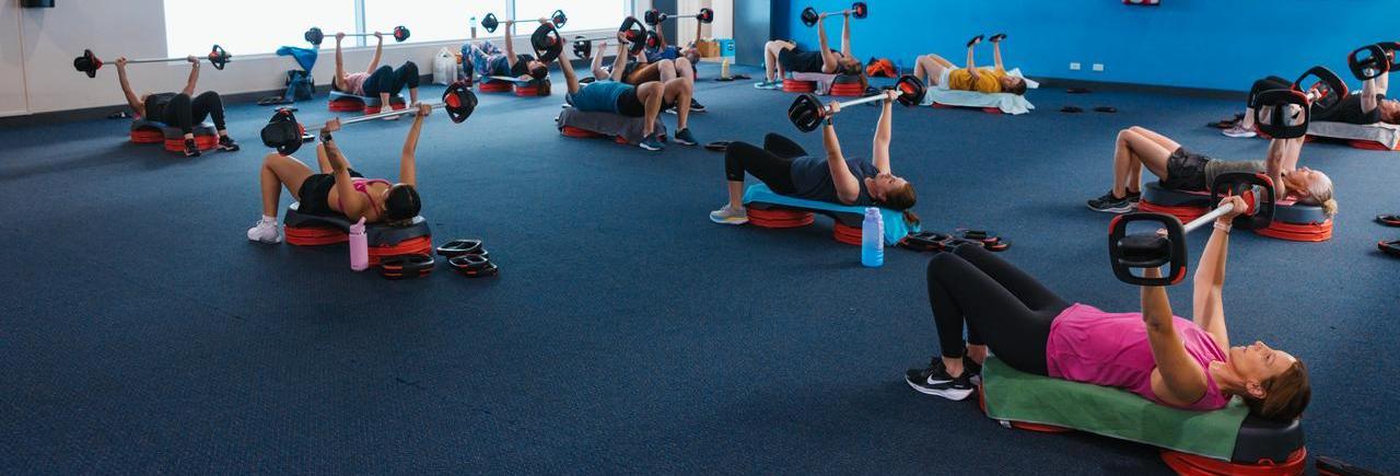 LesMills Pump Class at the Aqua Jetty.