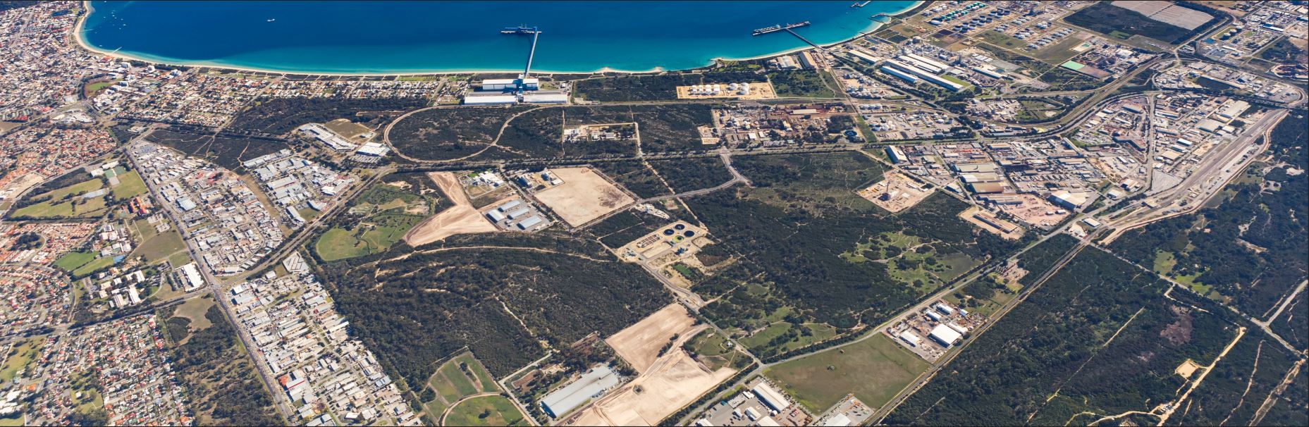 Aerial image of industrial land in Rockingham