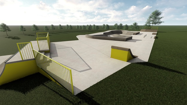 Artist impression of the Cooloongup Skate Park