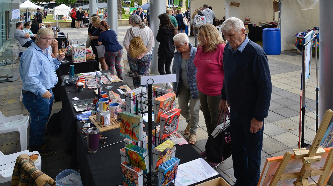 The microenterprises were a popular addition to the event