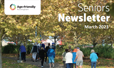 Front cover of a Seniors newsletter