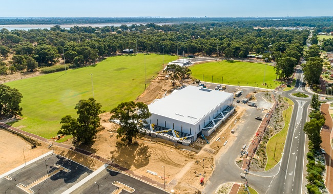 An aerial shot of the Baldivis Sporting Complex. 