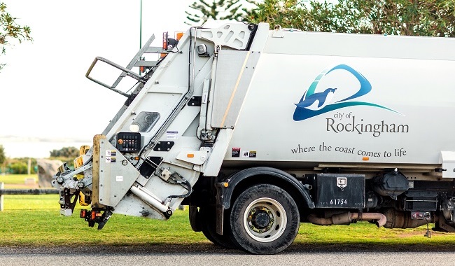 A City of Rockingham waste collection truck. 