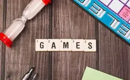a game pieces on a table