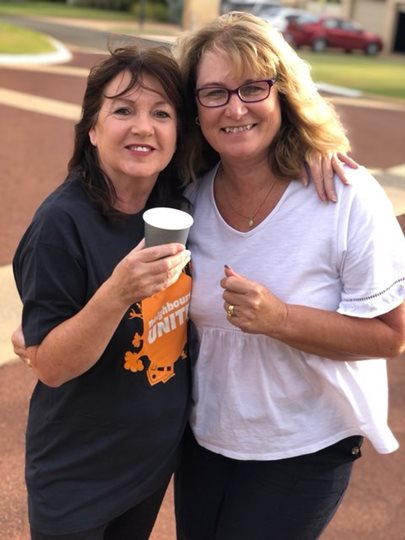 ladies with coffee