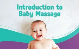 a baby smiling with text overlay