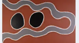 a painting of a snake