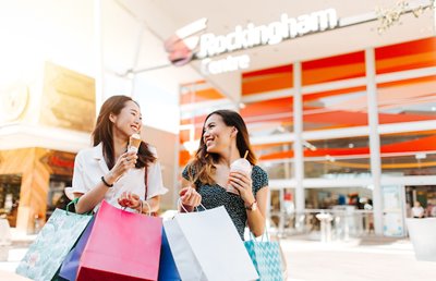 Women shopping at Rockingham Centre