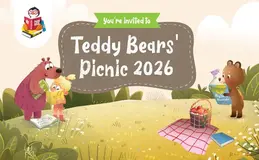a cartoon illustration of a picnic