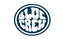 a blue and white logo