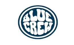 a blue and white logo