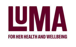 a pink text on a black background