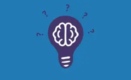 a light bulb with a brain drawn on it
