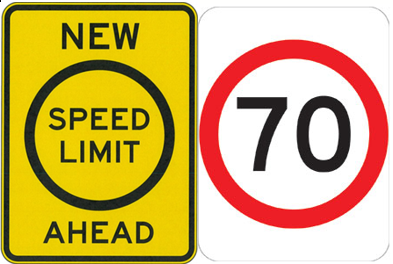 a yellow and black sign
