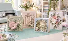 a group of cards on a table