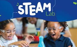 a group of kids in a science lab