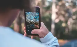 a person holding a phone