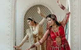 a group of women in traditional indian attire