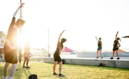 a group of people on a stage