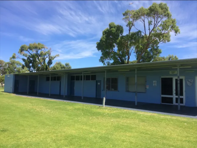 Image of the outside of Shoalwater Reserve Changerooms
