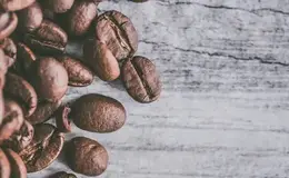 a pile of coffee beans