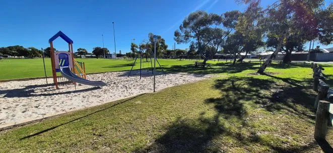 a playground in a park