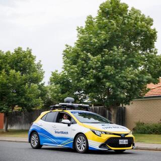 a car on the road