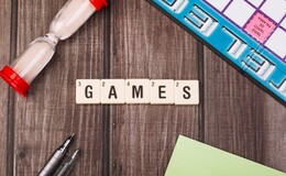 a game tiles on a table