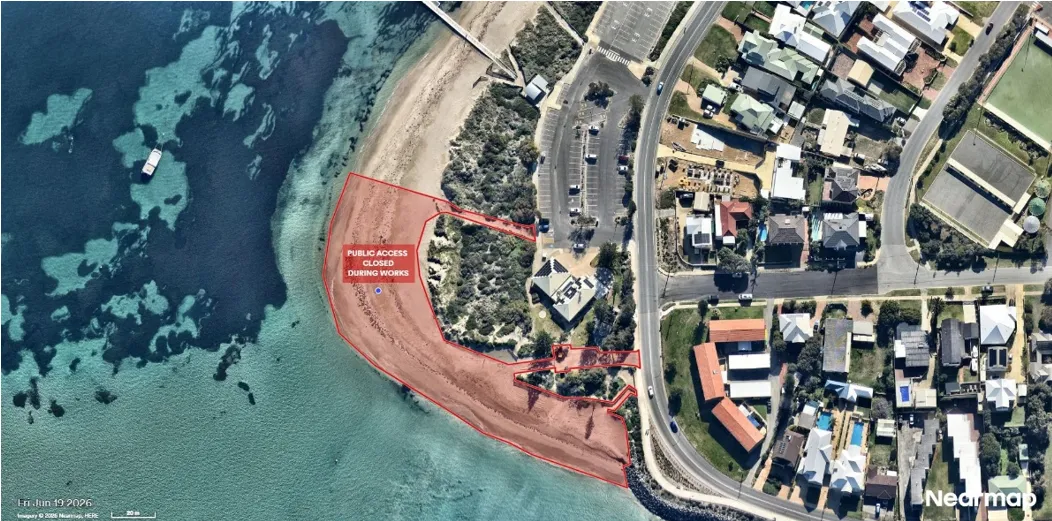 Mersey Point - Closed Beach Access