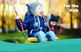 a child on a swing