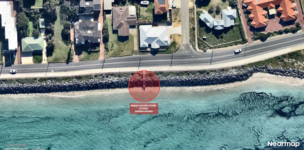 Mersey Point - Beach Access Stairs Closed