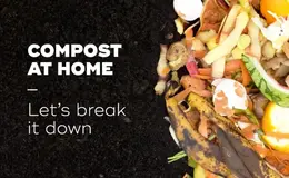 a pile of food on the ground