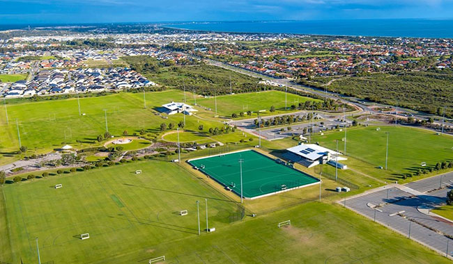 Larkhill Sportsplex grass hockey pitches