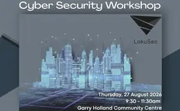 a poster for a cyber security workshop