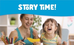 a woman and a child laughing