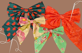 a group of bows with different colors