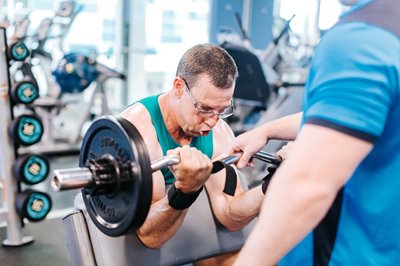 Personal training at the Gym