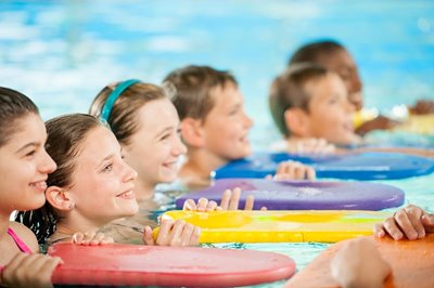 Swim school students