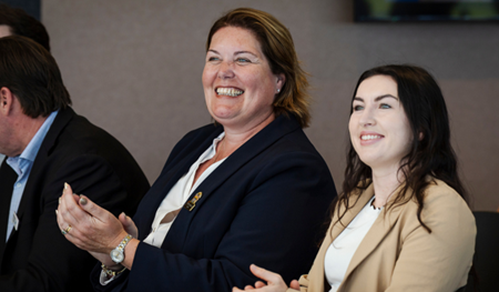 City of Rockingham Mayor Lorna Buchan and Magenta Marshall MLA  on behalf of the Hon Minister Rita Saffioti MLA.